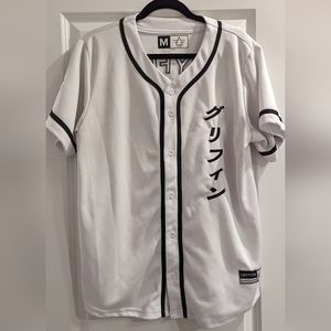 Gryffin White Katakana Jersey Size M
